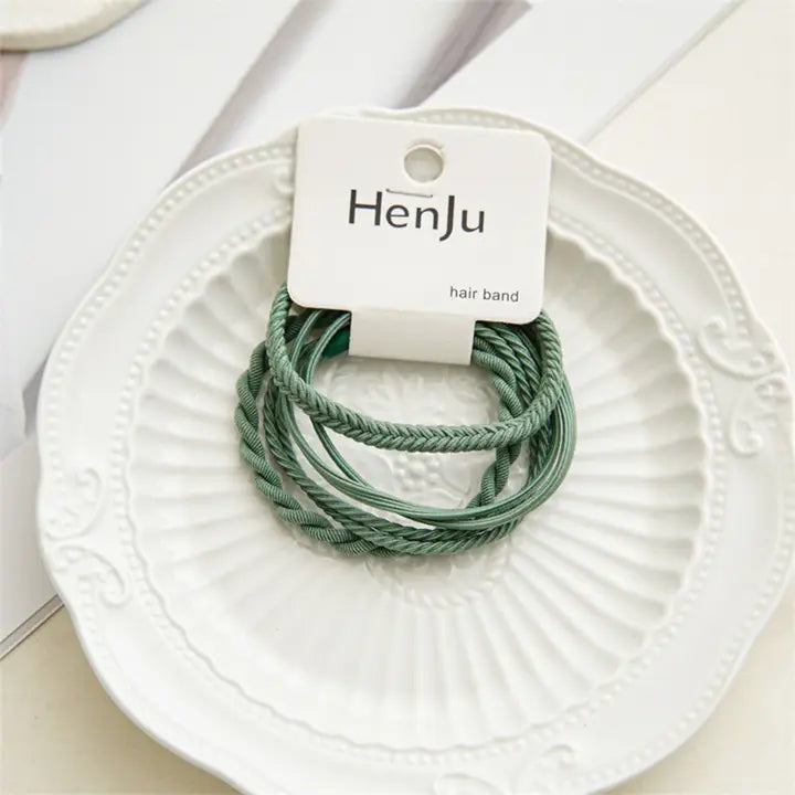 Twist Elastic Hair Ties - 4pcs