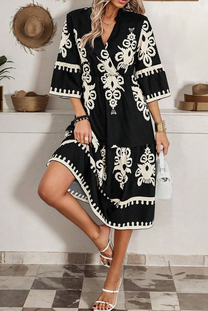 Chic Western Midi Dress - CLEARANCE