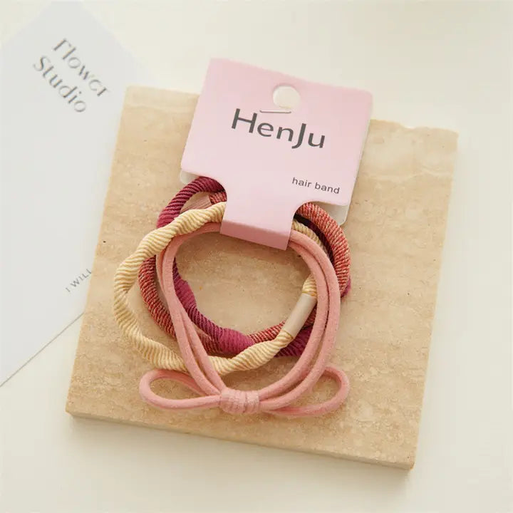 Candy-Colored Simple Hair - 4PCS