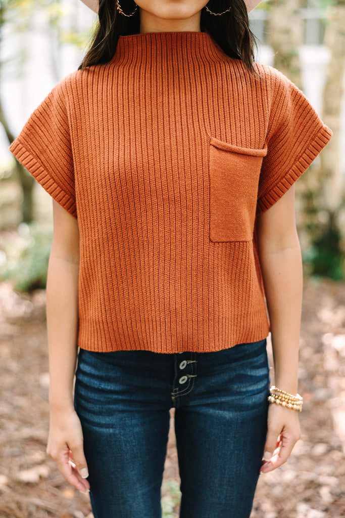 1-Pocket Short Sleeve Sweater