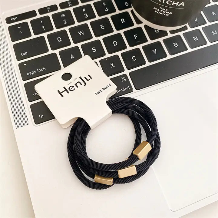 Fashion Elastic Simple Hair - 4pcs