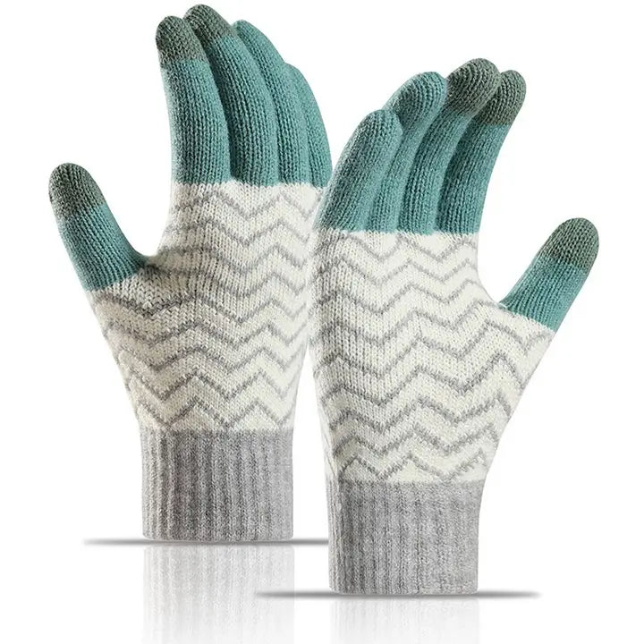 Jacquard Knit Gloves