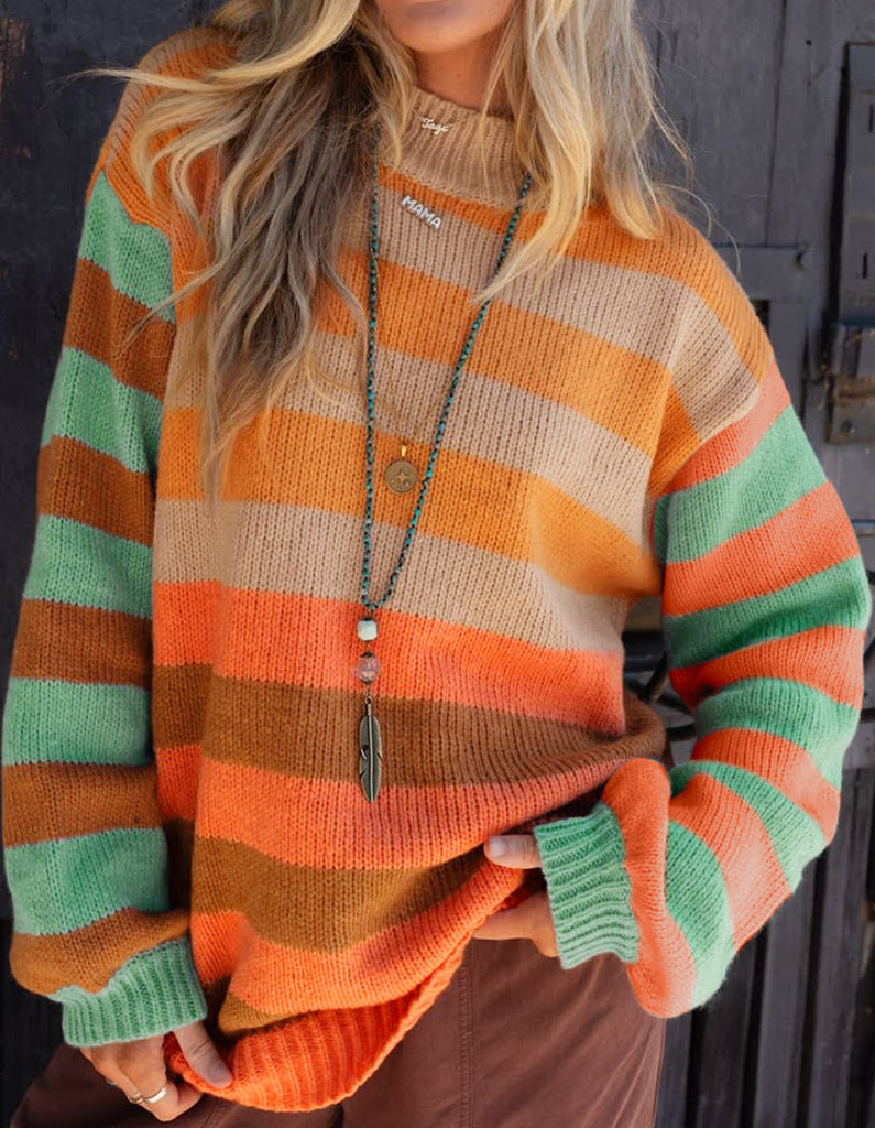 1-Autumn Stripe Sweater