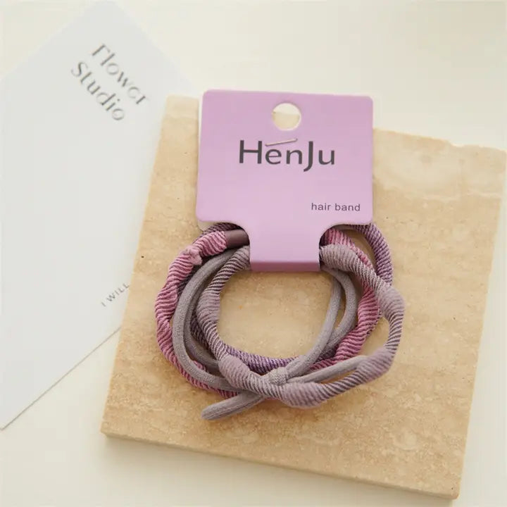 Candy-Colored Simple Hair - 4PCS