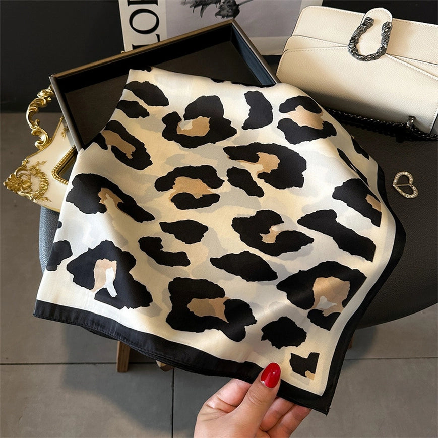 Leopard Square Scarf