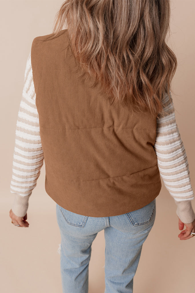 1-Corduroy Puffer Vest