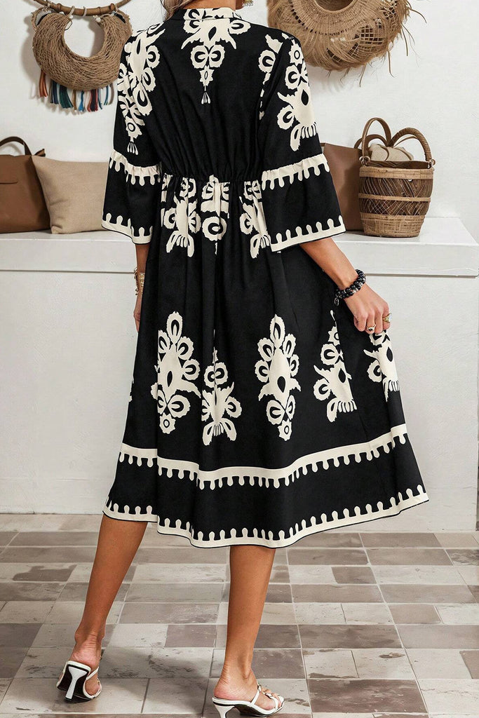 Chic Western Midi Dress - CLEARANCE