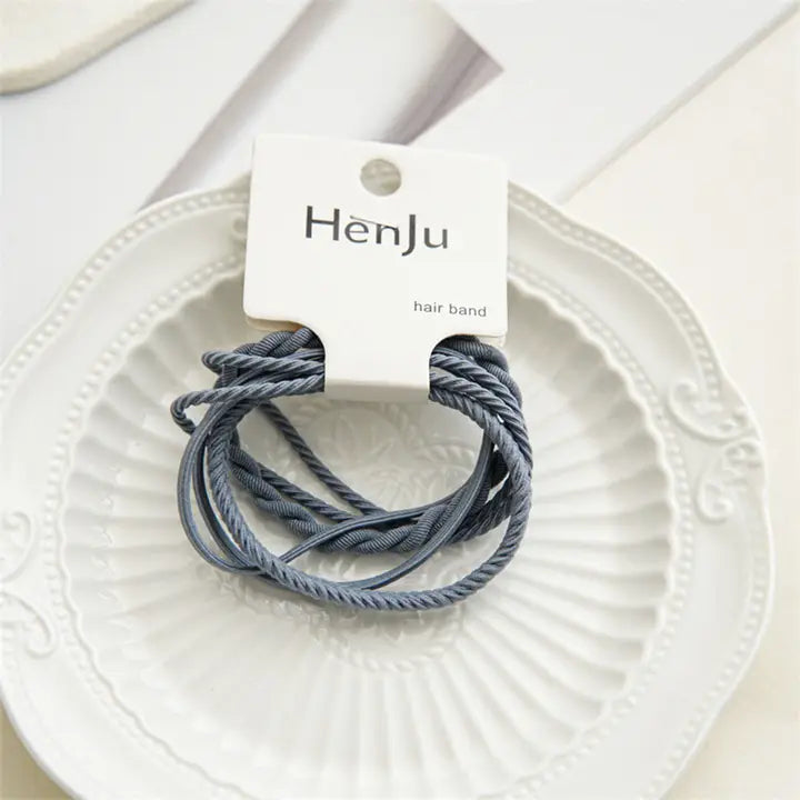 Twist Elastic Hair Ties - 4pcs
