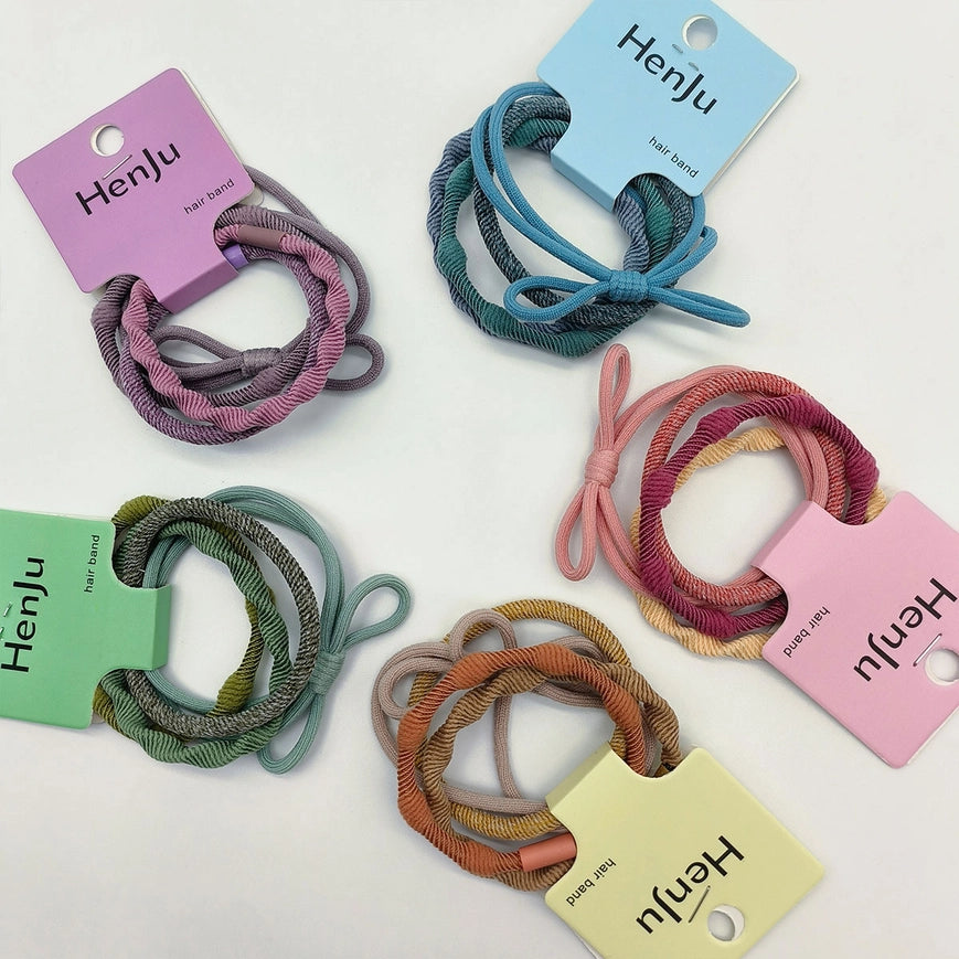 Candy-Colored Simple Hair - 4PCS
