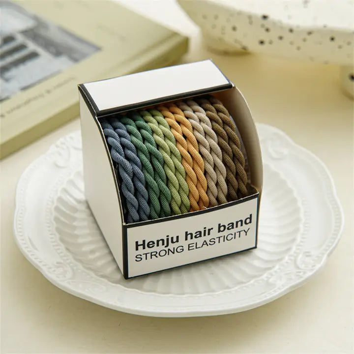 Braided Hair Tie - 10pcs
