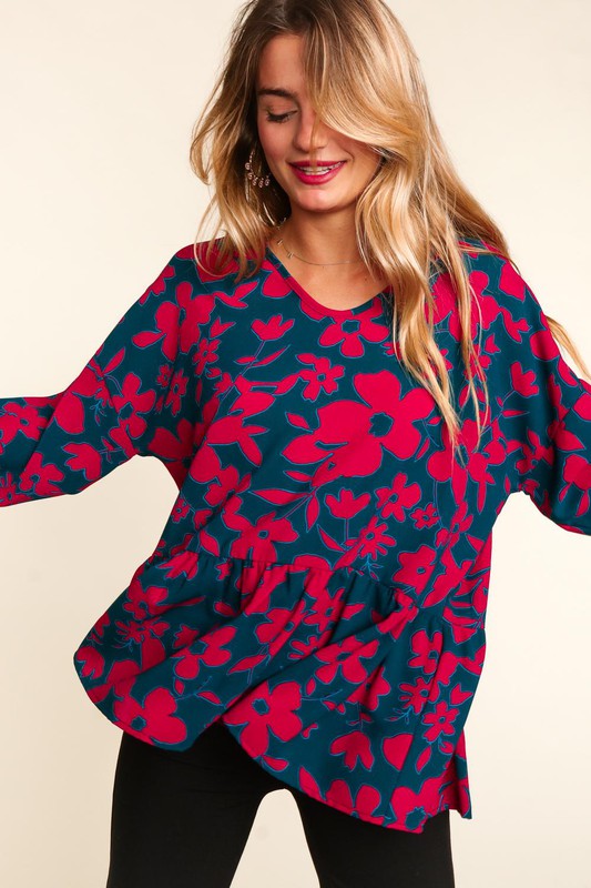 Floral Bubble Blouse