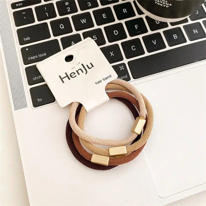 Fashion Elastic Simple Hair - 4pcs