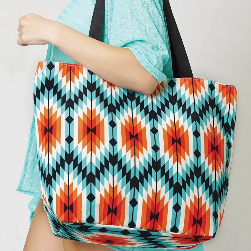 Aztec Print Tote Bag