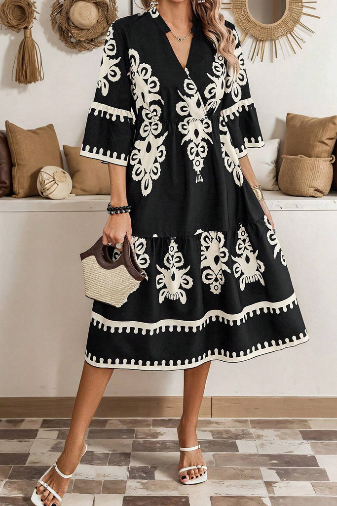Chic Western Midi Dress - CLEARANCE