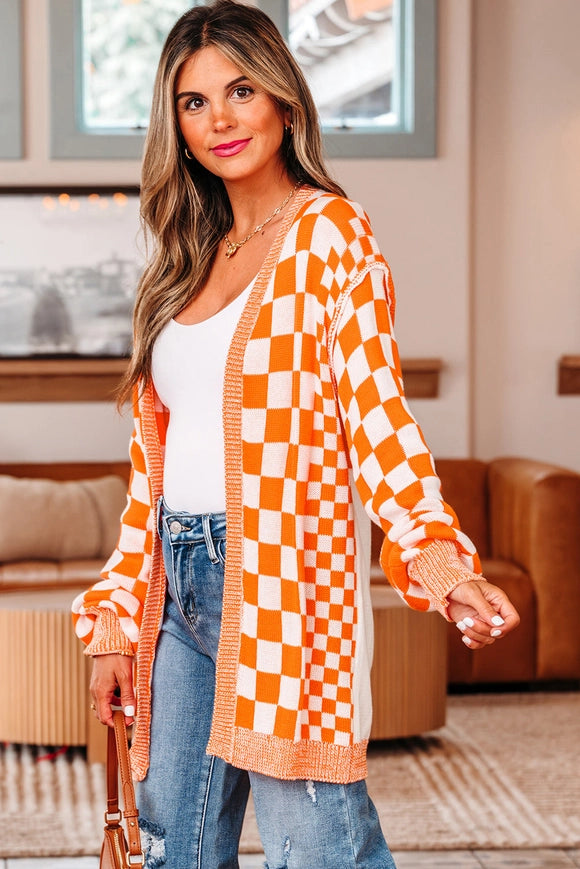 Wrenley Checkered Cardigan