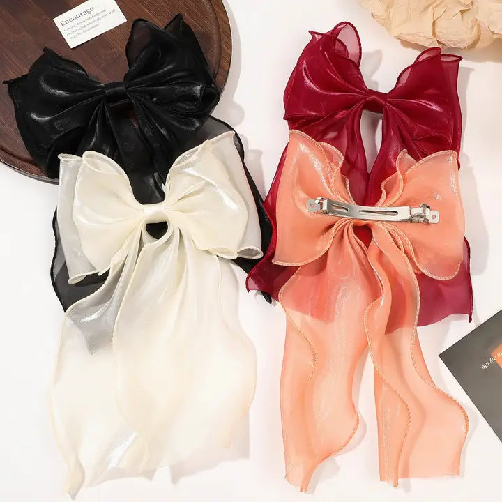 Silky Bow Hair Clip