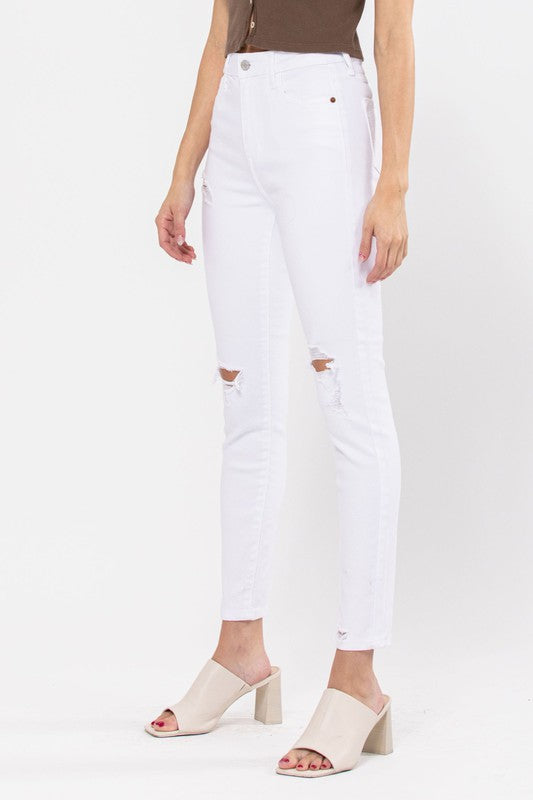 Cello Skinny White Denim