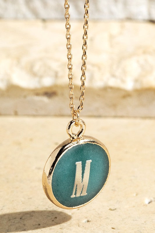 Initial Letter Pendant Necklace