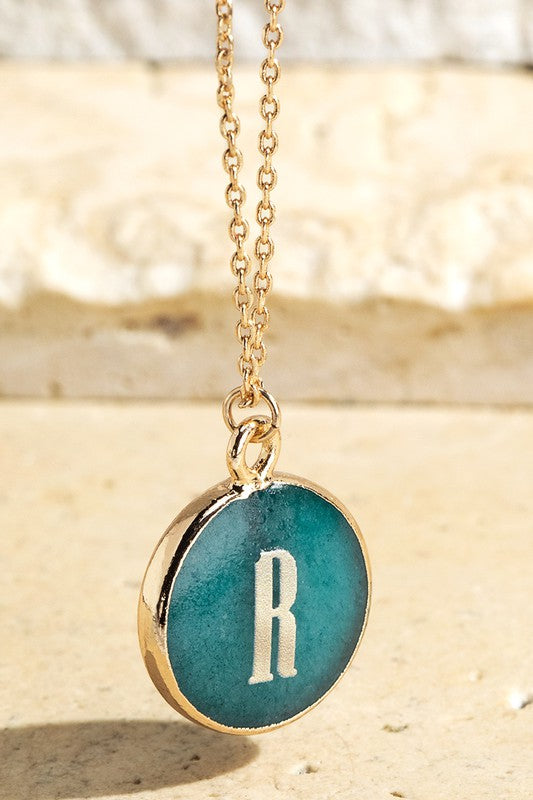 Initial Letter Pendant Necklace