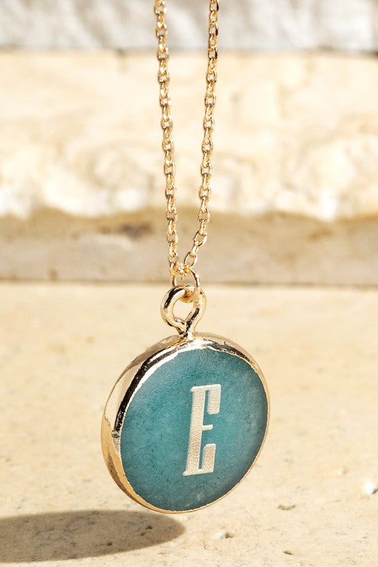 Initial Letter Pendant Necklace