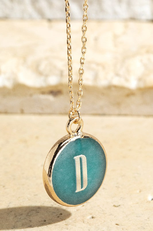 Initial Letter Pendant Necklace