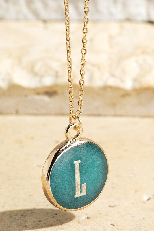 Initial Letter Pendant Necklace