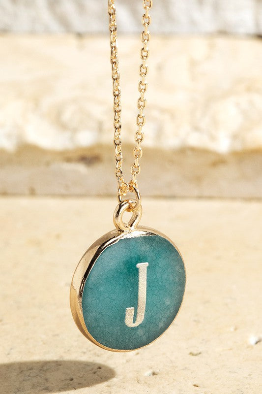 Initial Letter Pendant Necklace