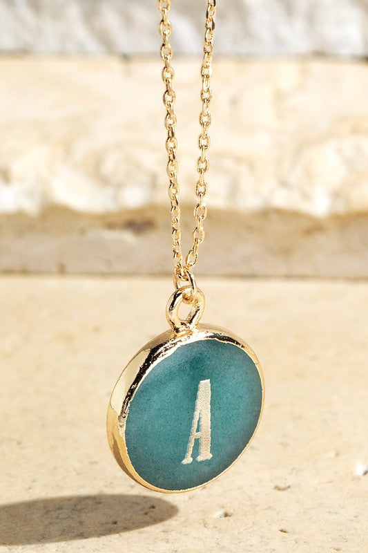 Initial Letter Pendant Necklace