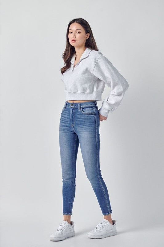 Cello High Rise Crop Skinny