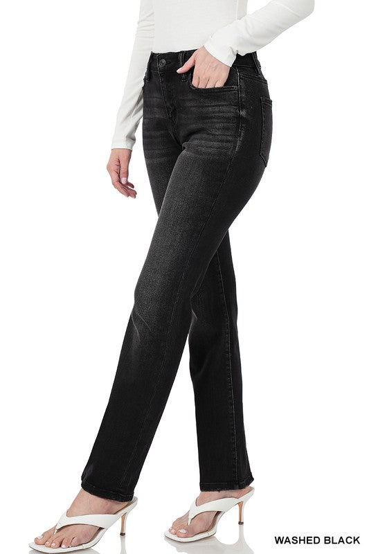 Straight Leg Black Jean