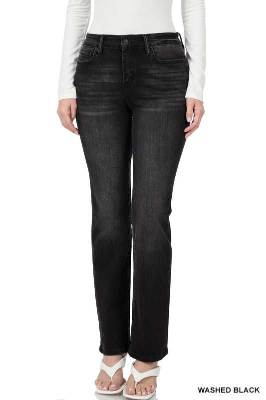 Straight Leg Black Jean